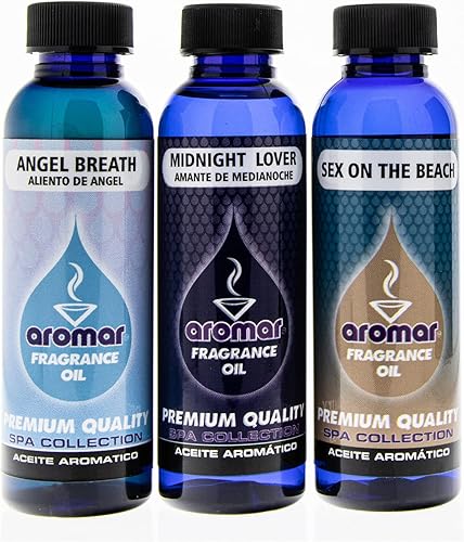 Miniatura 5 de AROMAR Aceite de fragancia premium, botella de 2 onzas, paquete de 3 unidades de aroma aromático de larga duración, aromaterapia fresca y