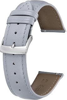 BINLUN Leather Watch Bands Quick Release Premium Calfskin Replacement Watch Strap Multicolors Watchbands for Men Women 12mm 14mm 16mm 18mm 19mm 20mm 21mm 22mm
