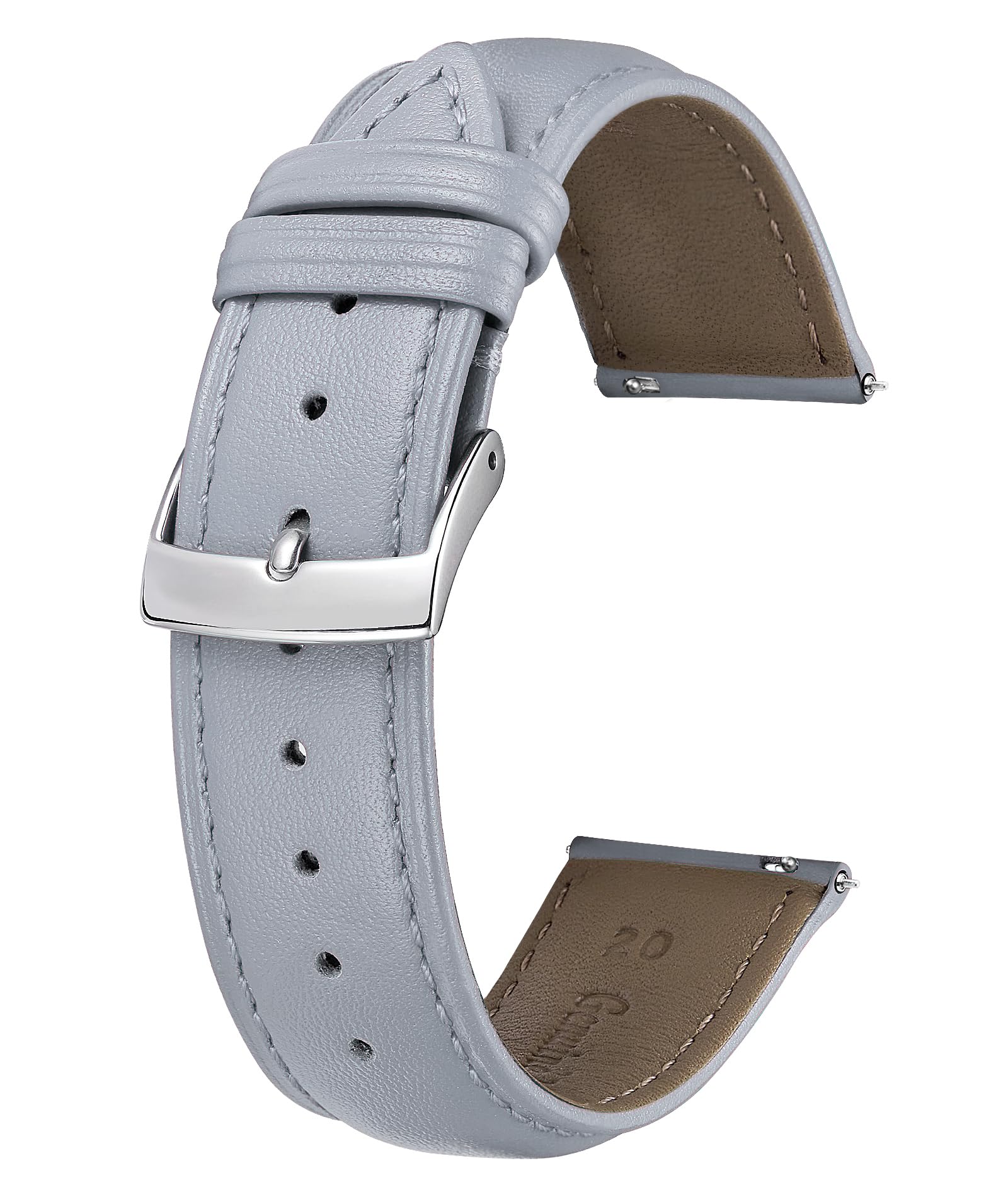 BINLUN Leather Watch Bands Quick Release Premium Calfskin Replacement Watch Strap Multicolors Watchbands for Men Women 12mm 14mm 16mm 18mm 19mm 20mm 21mm 22mm