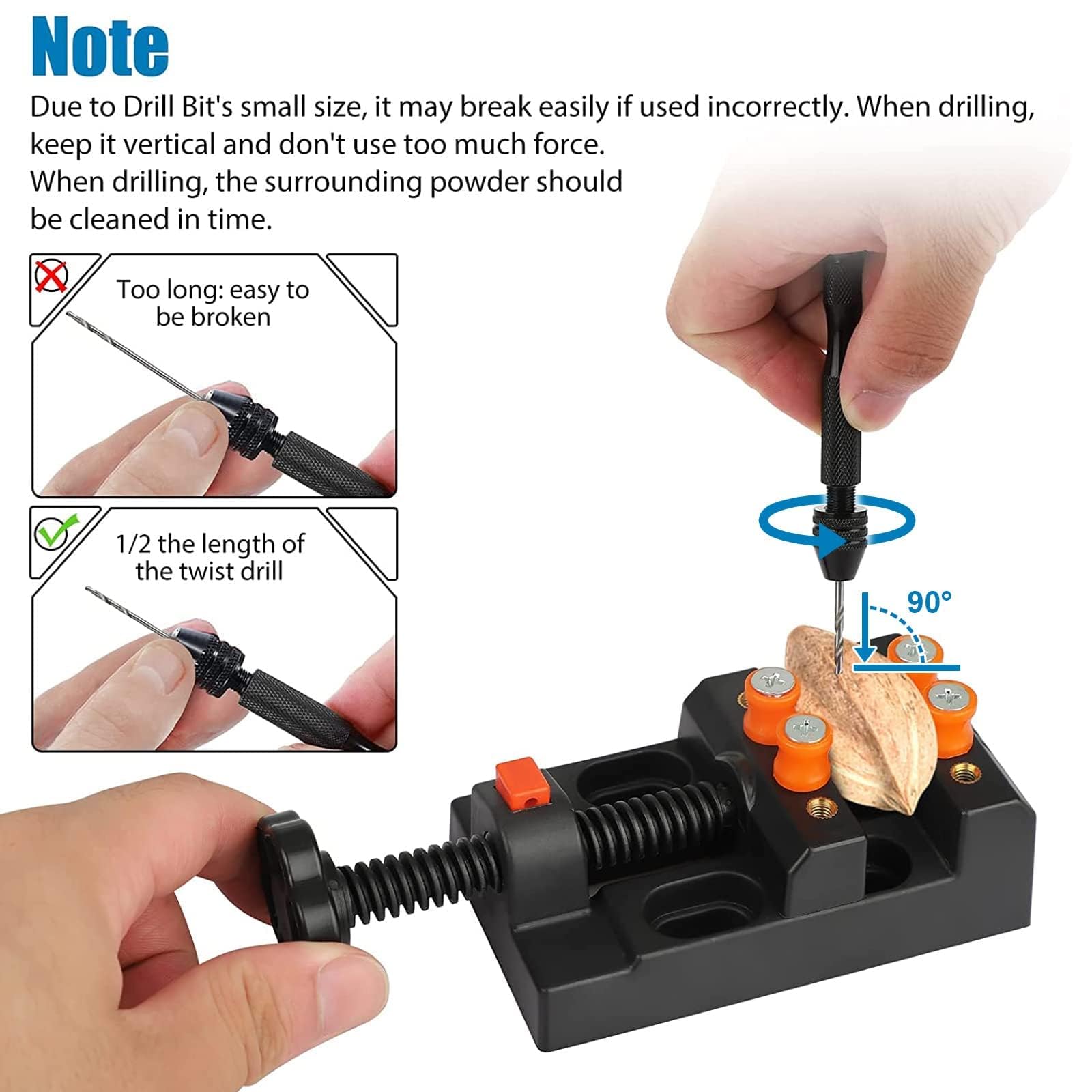 Pin Vise Drill Kit - Precision Drilling for Crafts & Electronics -4