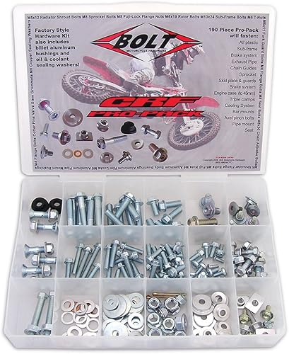 Bolt Hardware de motocicleta (2008-CRFPP) Pro Bolt Pack