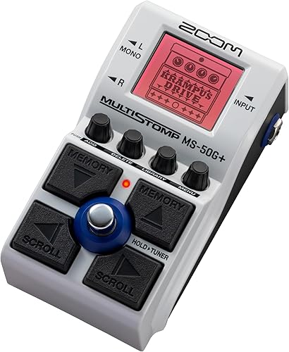 Miniatura 5 de Zoom MS-50G+ MultiStomp Pedal de efectos de guitarra, caja de un solo piso, 100 efectos, salidas estéreo, sintonizador, con unidades, modulaciones,