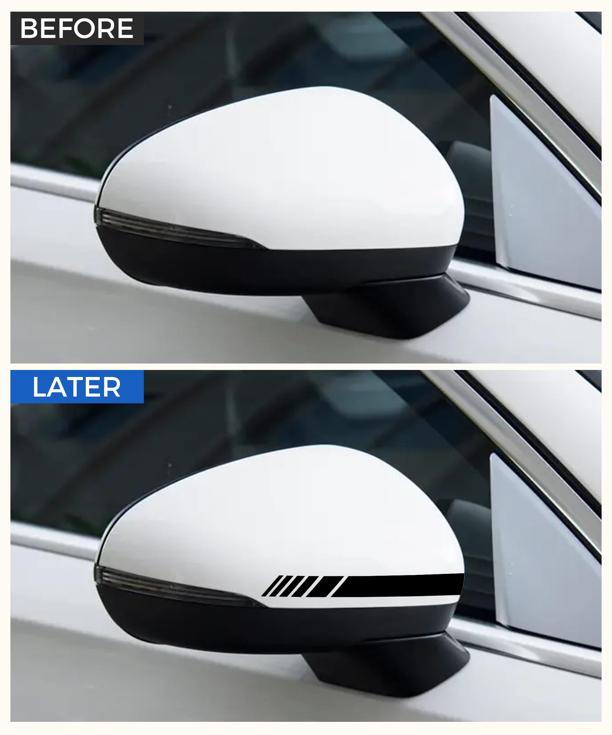Adesivi Auto Flaconi Limited Edition – Set Riflettente Per Specchietto E Parabrezza, Adatto A Auto, SUV E Camion, Decorazione Facile Da Installare E Rimuovere - 3