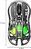 GravaStar Mercury M1 Pro Wireless Gaming Mouse, Magnesium Alloy MMO Gaming Mouse, 26,000 DPI, 88g Light Hollow Design, 5 Programmable Buttons, 5 Dynamic Lightsync RGB Mode, Gunmetal Gray