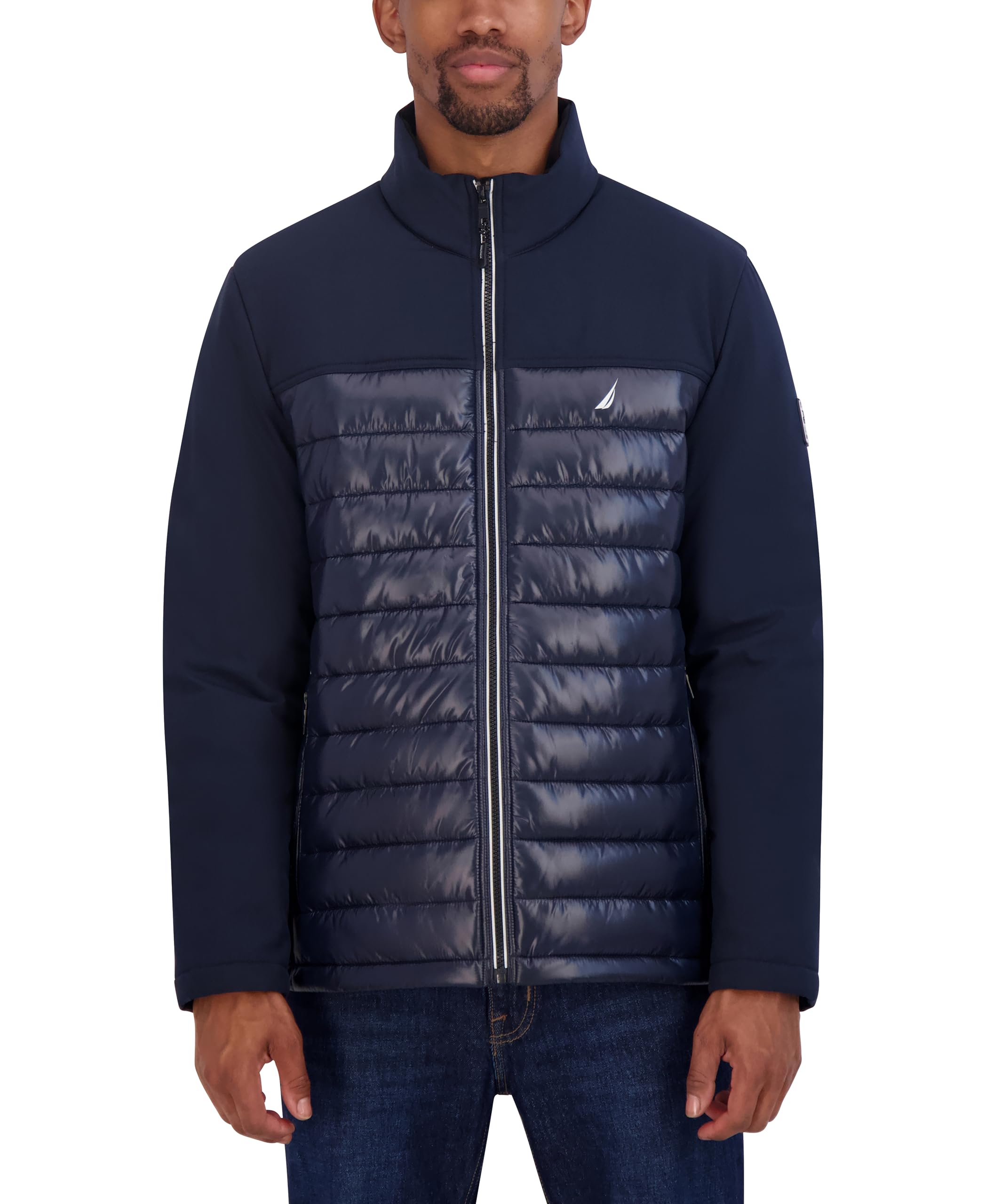 Nautica Men's Lightweight Fleece Lined Softshell Jacket