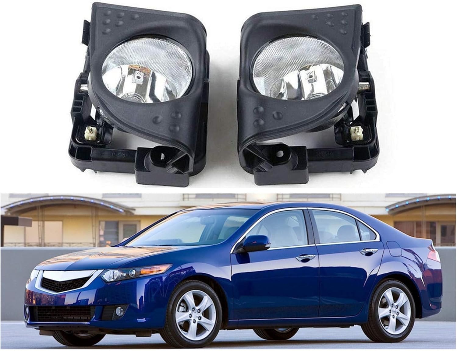 munirater Fog Light Lamp Assembly Passenger and Driver Side Replacement for Acu-ra TSX 2009-2010