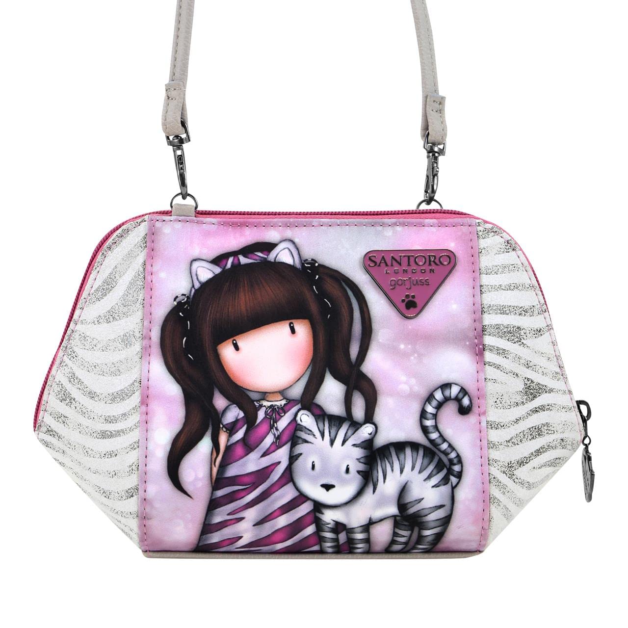 Safta 1098GJ04, Borsa A Tracolla Gorjuss Ruby Wild Unisex-Bambini E Ragazzi, Multicolore, M-image