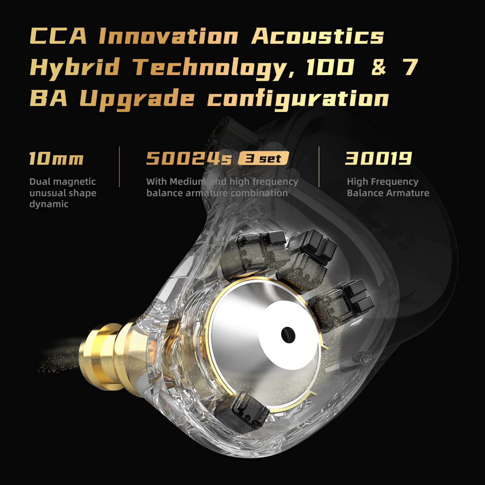 Amazon.co.jp: CCA CA16 PRO IEM イヤホン 1DD+7BA ハイブリッド
