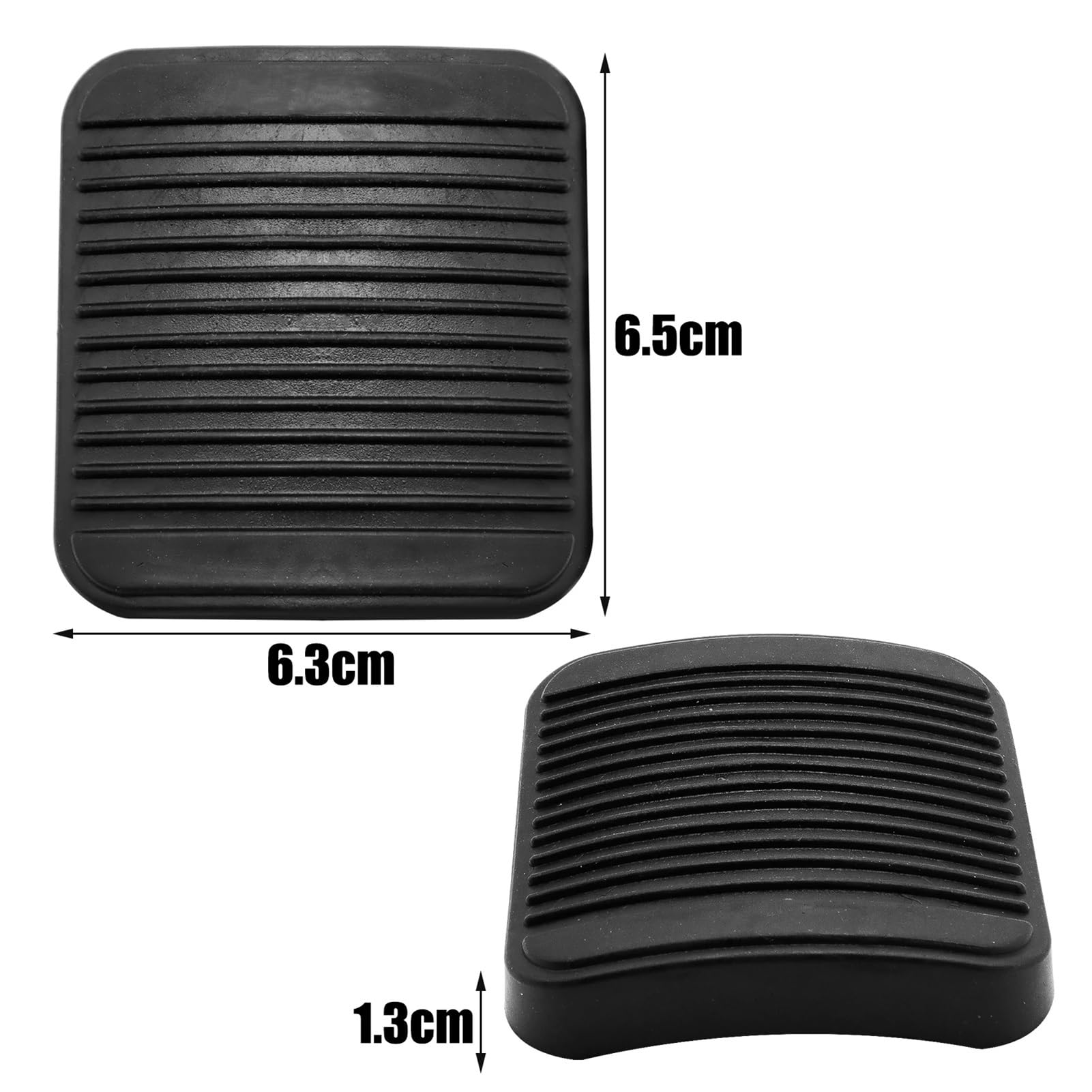 Kit di protezione antiscivolo for pedale frizione e freno in gomma nera for Jeep, Wrangler YJ, TJ, Cherokee, XJ, Ram, cambio manuale 52002750