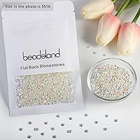 Vista 461 de Beadsland 1440 diamantes de imitación de cristal con parte trasera plana, gemas redondas, sombra dorada, SS20, 0.181-0.189 in