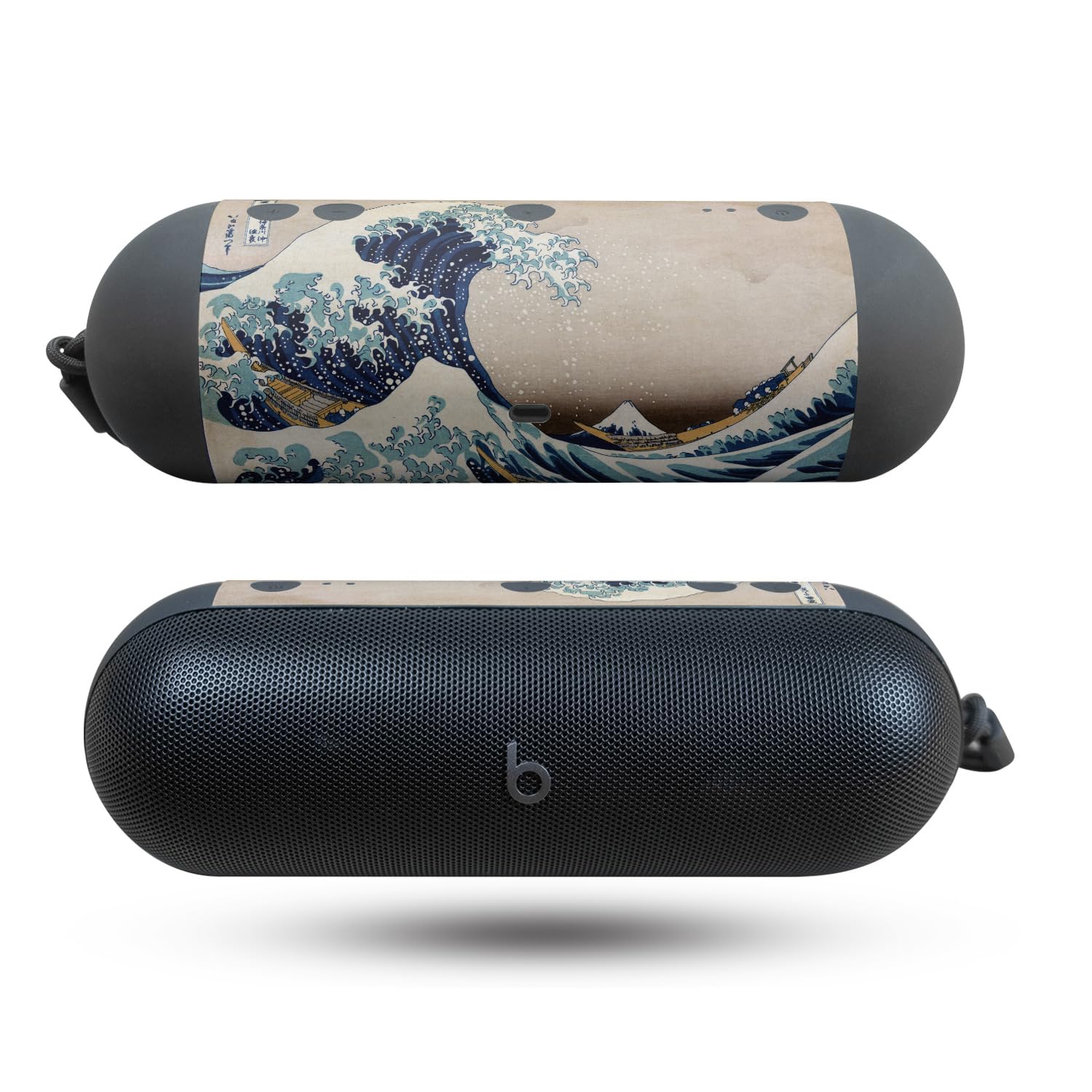 Speaker Skin Compatible with Beats Pill (2024) - Great Wave of Kanagawa - Premium 3M Vinyl Protective Wrap Decal Cover - Easy to Apply | Crafted in