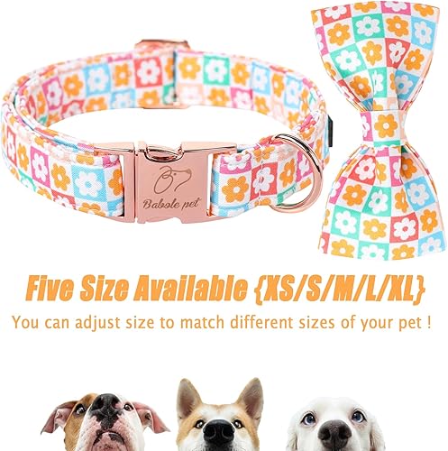 Miniatura 289 de Collar de perro con bandera estadounidense con pajarita, collar patriótico para perros pequeños, medianos y grandes, talla XS