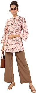 Libas Women's Silk Blend Floral Straight Kurtis Price In India