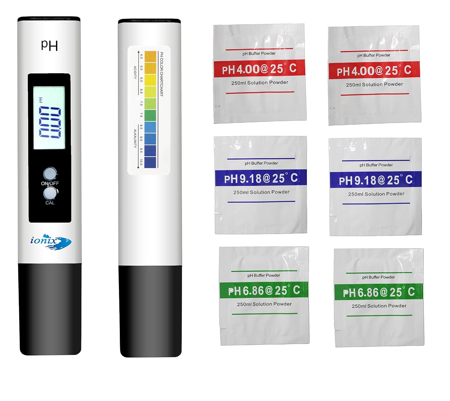 IONIX Ph Meter with 6 Buffers ph Meter for Water Testing ph Meter