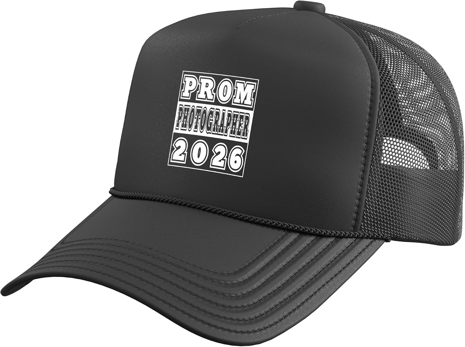 Prom Photographer 2026 Prom Night Party Dance Camera Person Trucker Hat with Adjustable Mesh Back