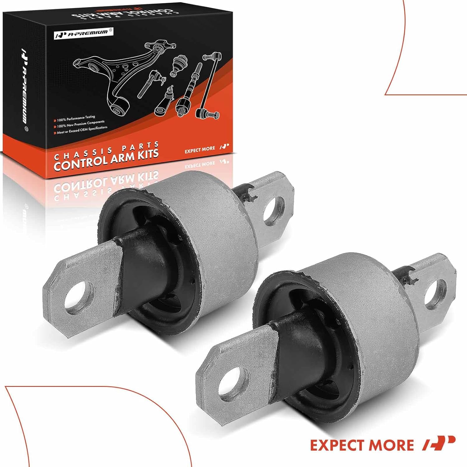 A-Premium 2 x Rear Control Arm Bushing Kit, Compatible with Mazda 3, 3 Sport, 2010 2011 2012 2013