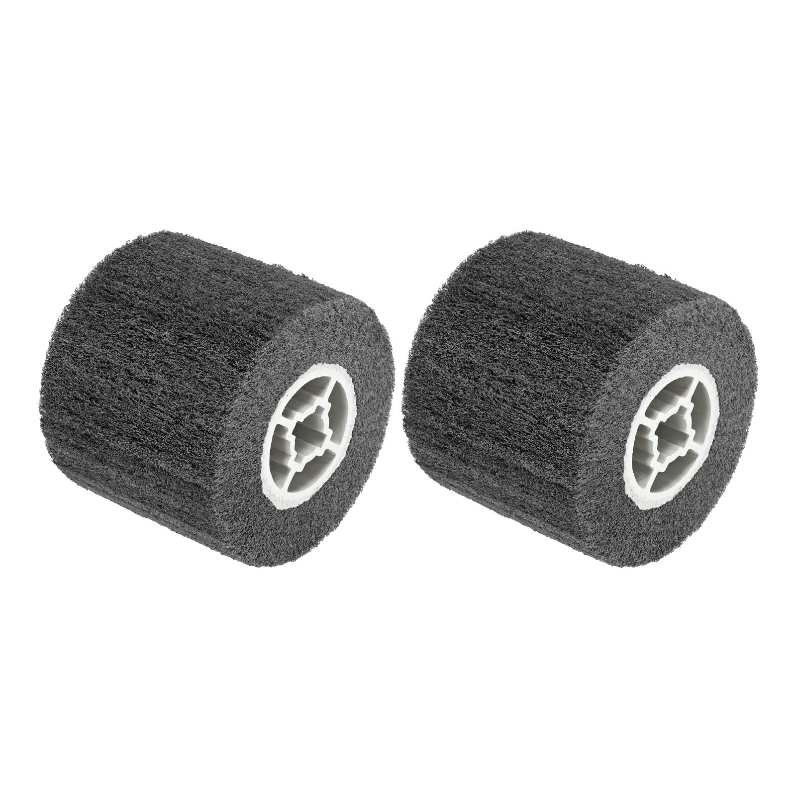 QUARKZMAN 2 Piezas 120x100x19mm 800 Grano Rueda De Pulido No Tejida Rueda De Abrasivo De Nylon Para Tratamiento De Superficie Acero Inoxidable Cobre Aluminio Gris