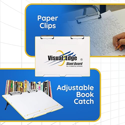 Miniatura 4 de Slant Board, Superficie de trabajo inclinada para escribir, leer, arte y expresión oral, para óptimo aprendizaje, escritorio portátil magnético con