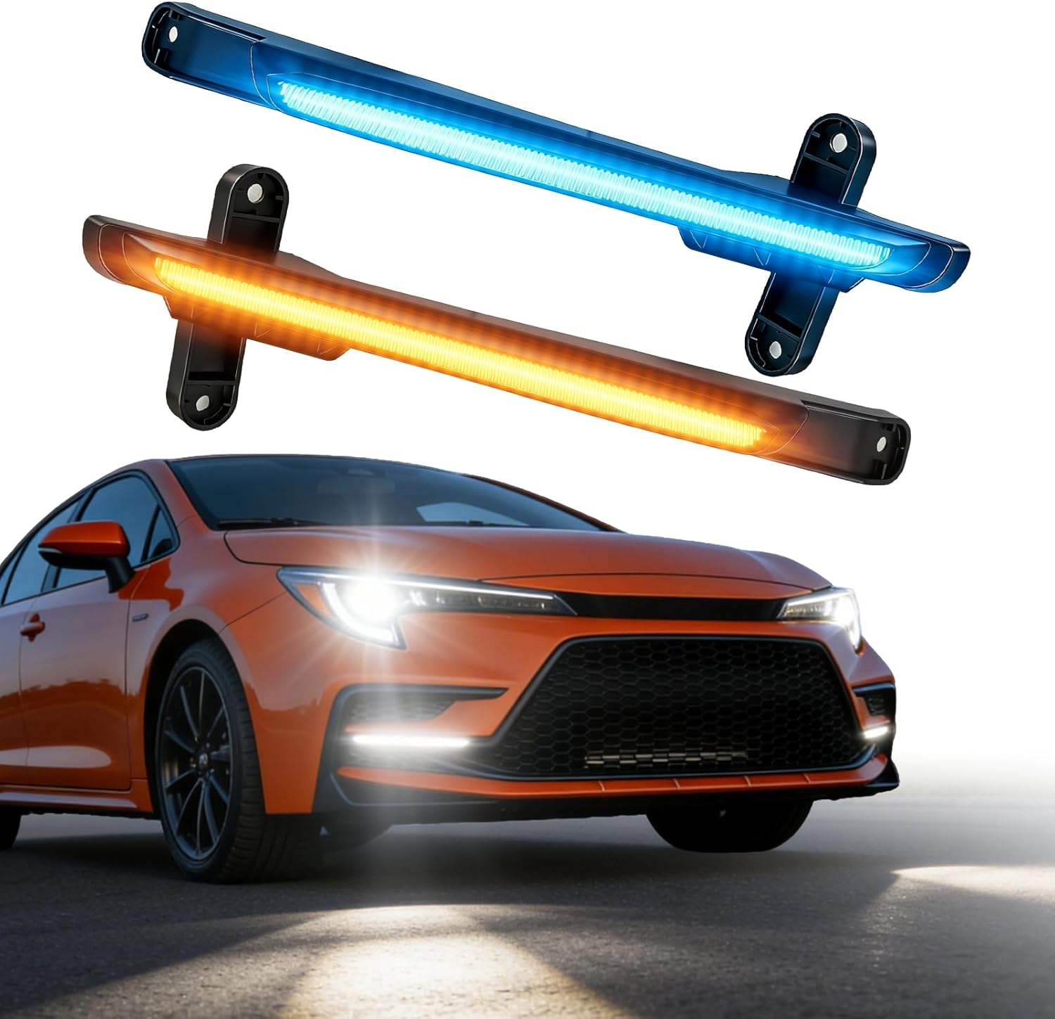 Front Daytime Running Light fit for 2024 2025 2026 Toyota Corolla SE XSE Hybrid SE Turn Signal Fog Lights Assembly Accessories