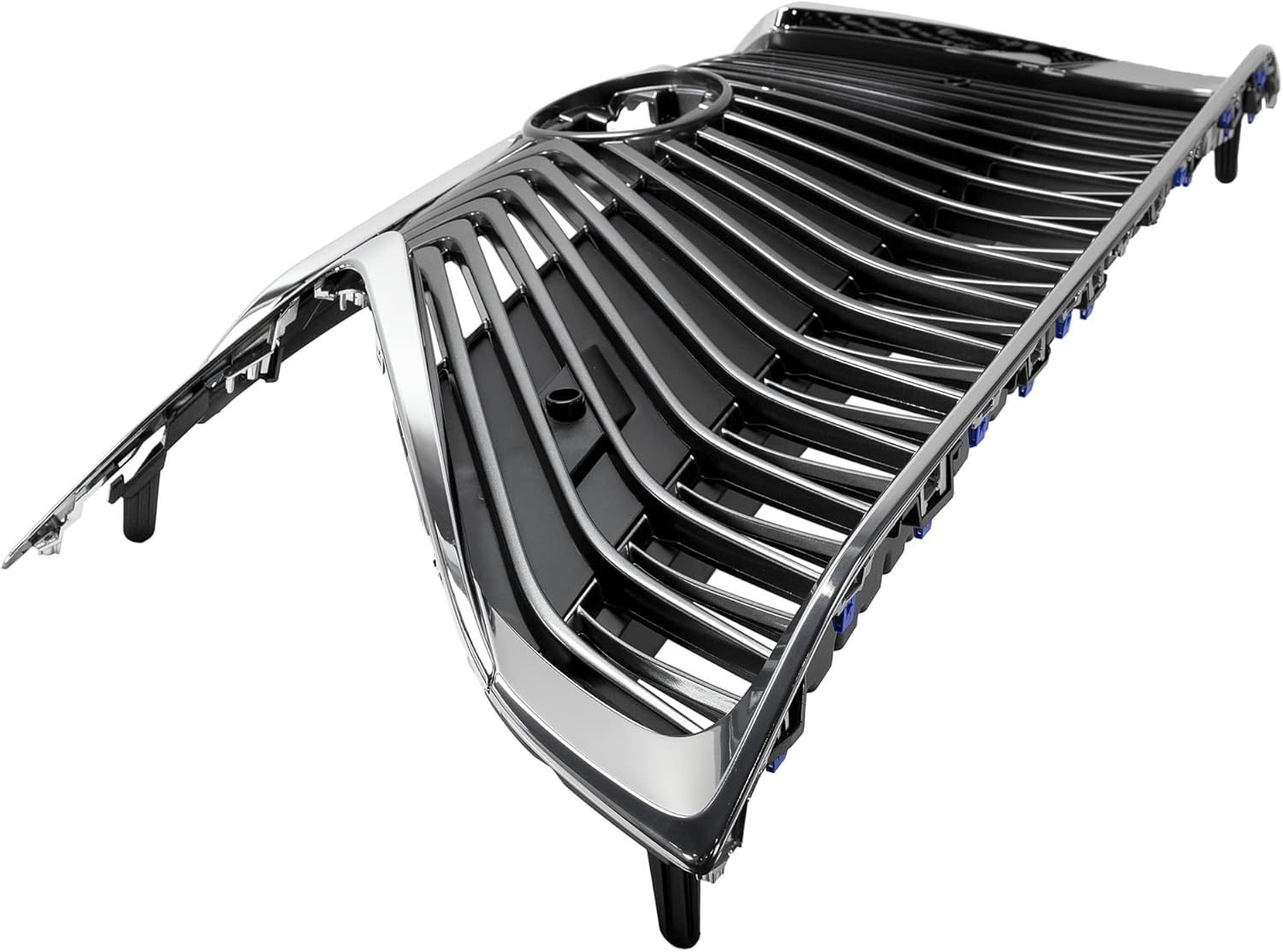Garage-Pro Front Grille Assembly For 2019-2020 Lexus ES300h, 2019-2020 ES350 Chrome Shell, Silver Black Insert
