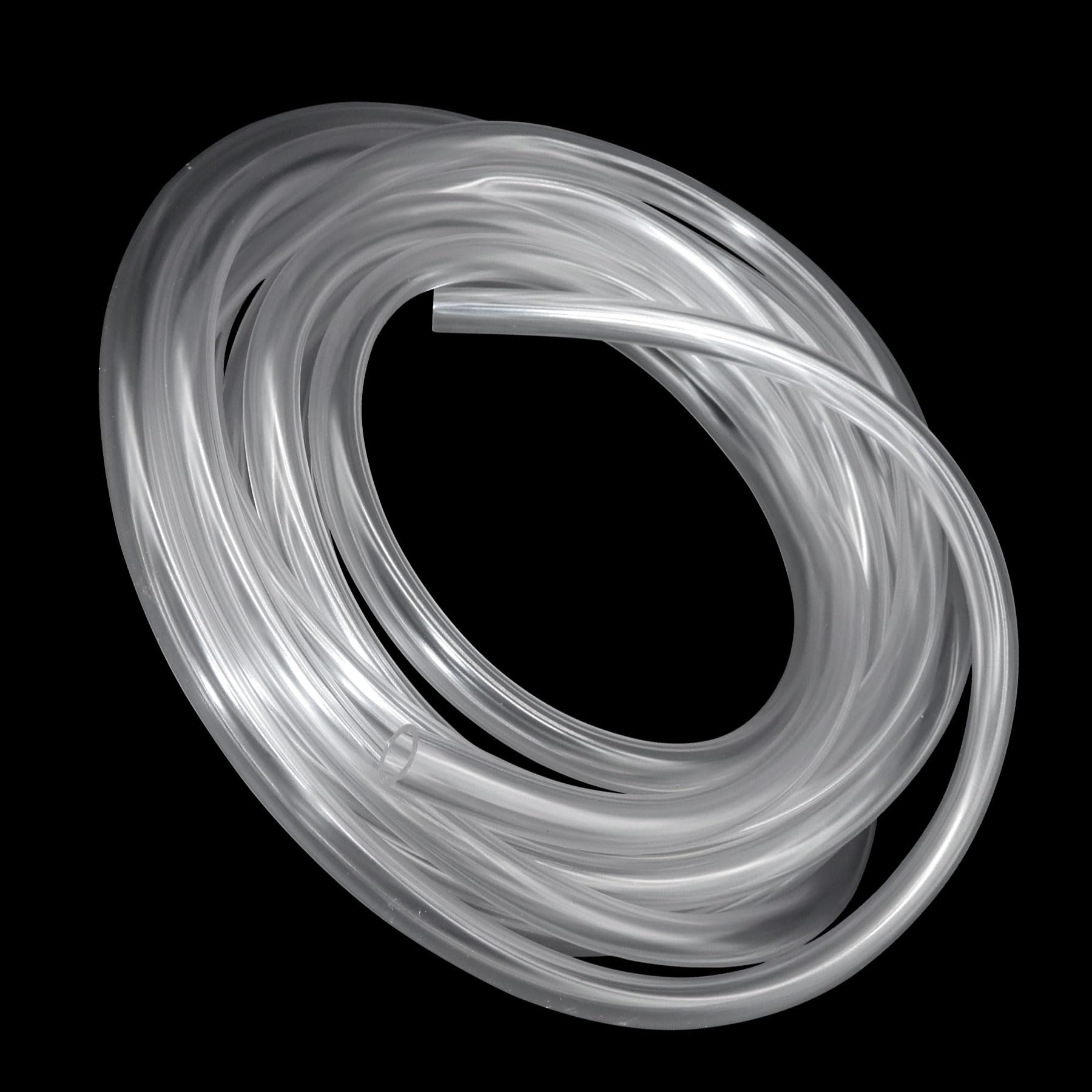 iMeistek Plastic Flexible Tube Pipe,7mm ID x 9mm OD 6M Length Food Grade PVC Clear Vinyl Tube Hose for Transfer Water and air