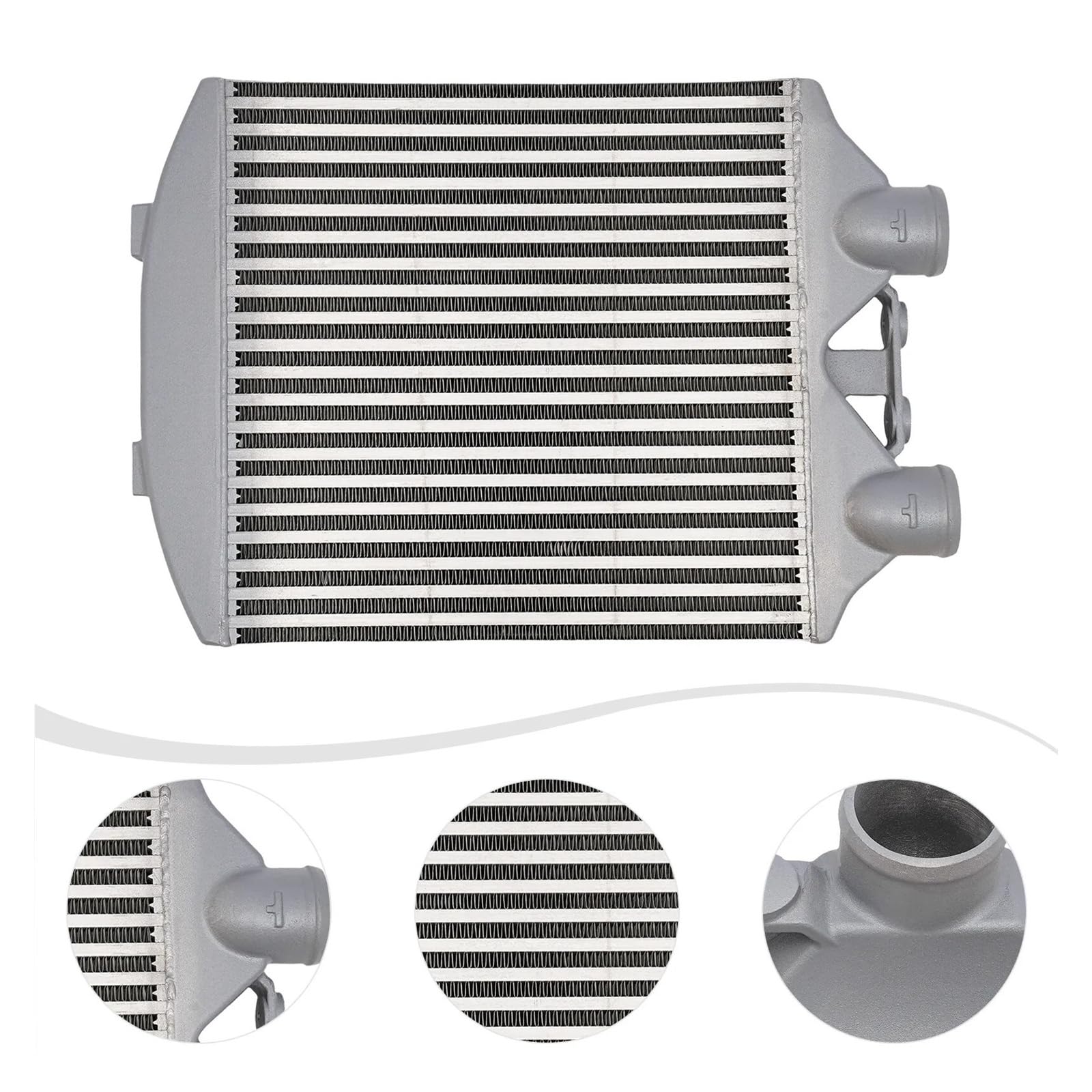Chłodnica turbiny Wymiennik doładowania Pasuje Do Turbo Tuningu I Chłodzenia Silnika Intercooler Ze Stopu Aluminium, O Wartości Znamionowej 60 Psi
