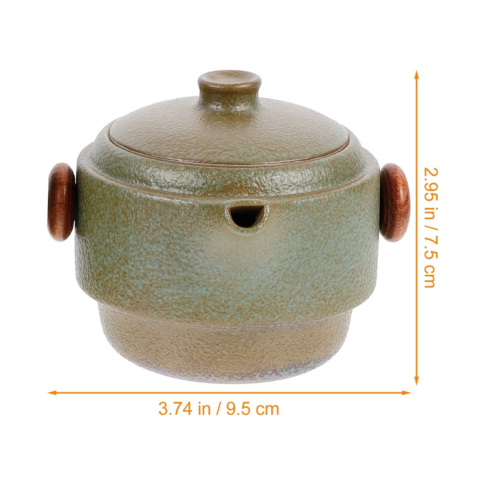 DOITOOL Kit de Té de Kung Fu Portátil Estuche Compacto de Cerámica Tetera y 2 Tazas Anti-escaldado Adecuado para Viaje y Uso en Casa