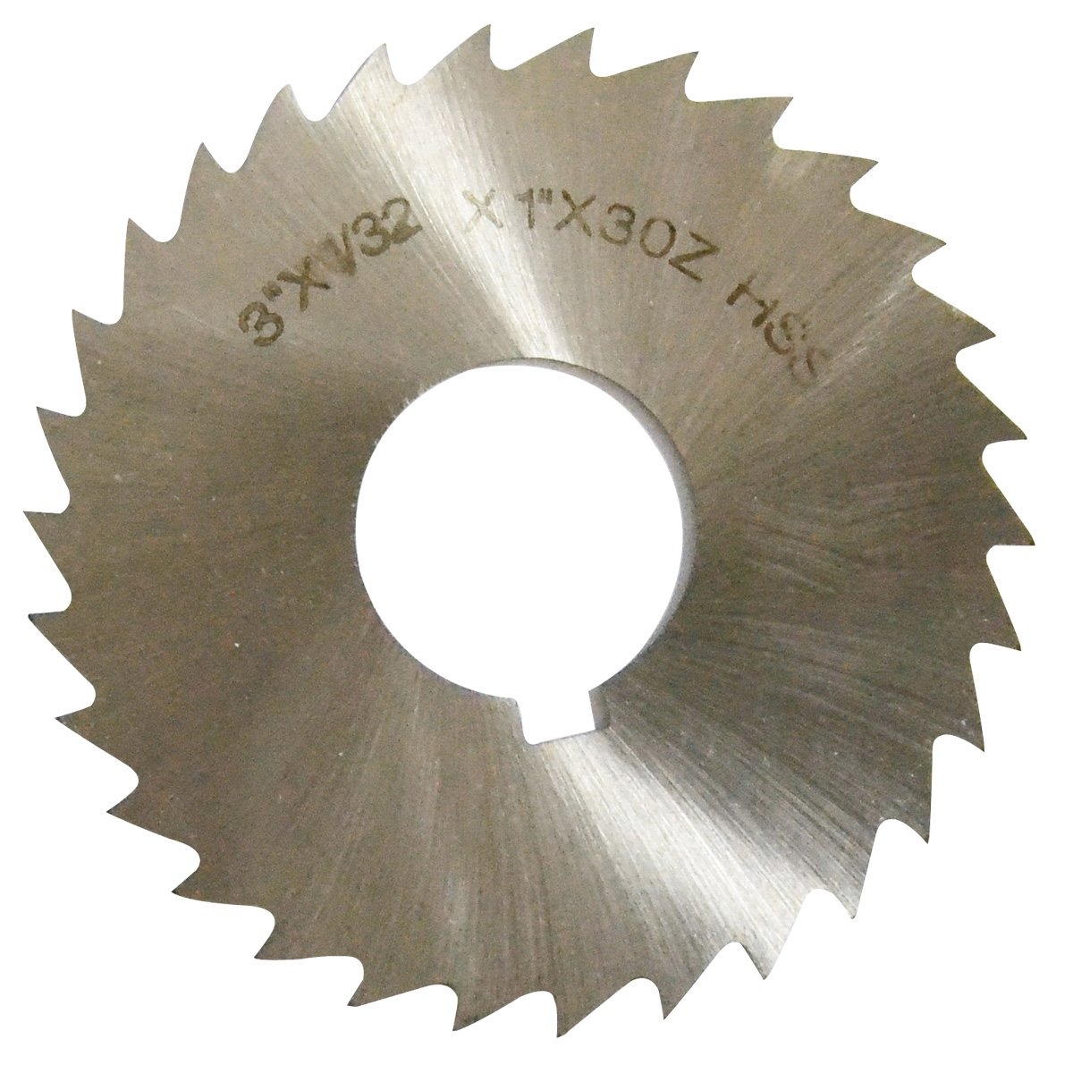 HHIP 5071-4710 High Speed Steel Plain Slitting Saw, 5" Diameter, 5/32" Face, 1-1/4" Hole, 5" Diameter