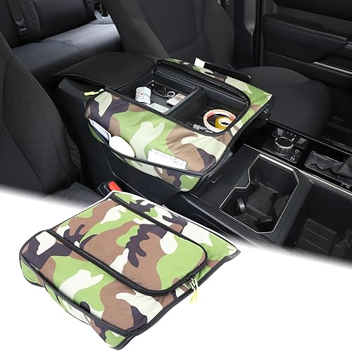 Miniatura 8 de Funda protectora de cuero para consola central de automóvil, compatible con Toyota TundraSequoia 2022-2024 para consola central, funda de asiento,