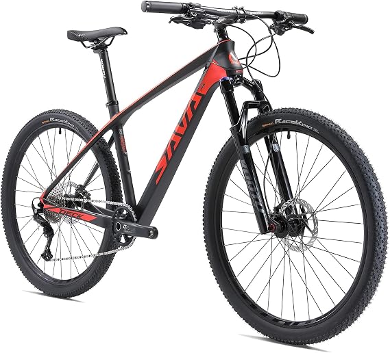 SAVADECK Carbon Fiber Mountain Bike, DECK6.1 MTB 27.5/29 Complete Hardtail Mountain Bike with 12 Speed DEORE M6100 Group Set