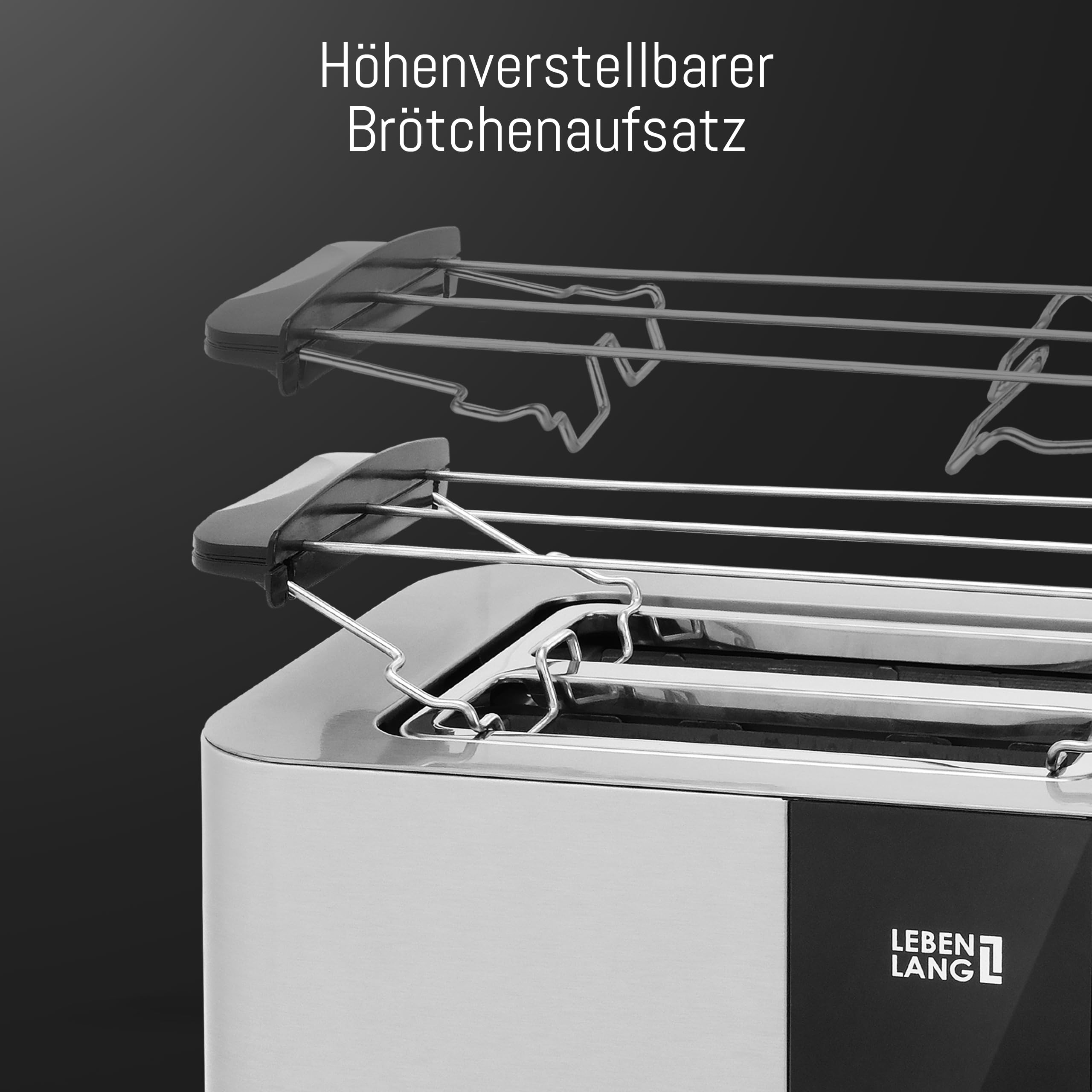 LEBENLANG BUNDLE 500ml Reisewasserkocher + 2 Scheiben Toaster