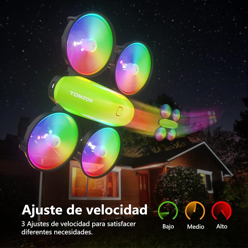 Tomzon A23 Mini Drón Gyerekeknek LED Világítással - RC Quadcopter Magasságtartással, 3D Flip, 5 Fénymód, 2 Akkumulátor, Kezdőknek, Zöld