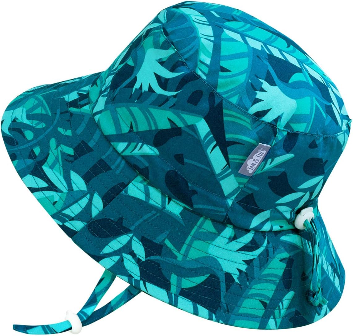 JAN & JULBaby Toddler Kids Breathable Cotton Bucket Sun-Hat 50 UPF, Adjustable for Growth, Stay-on, Unisex