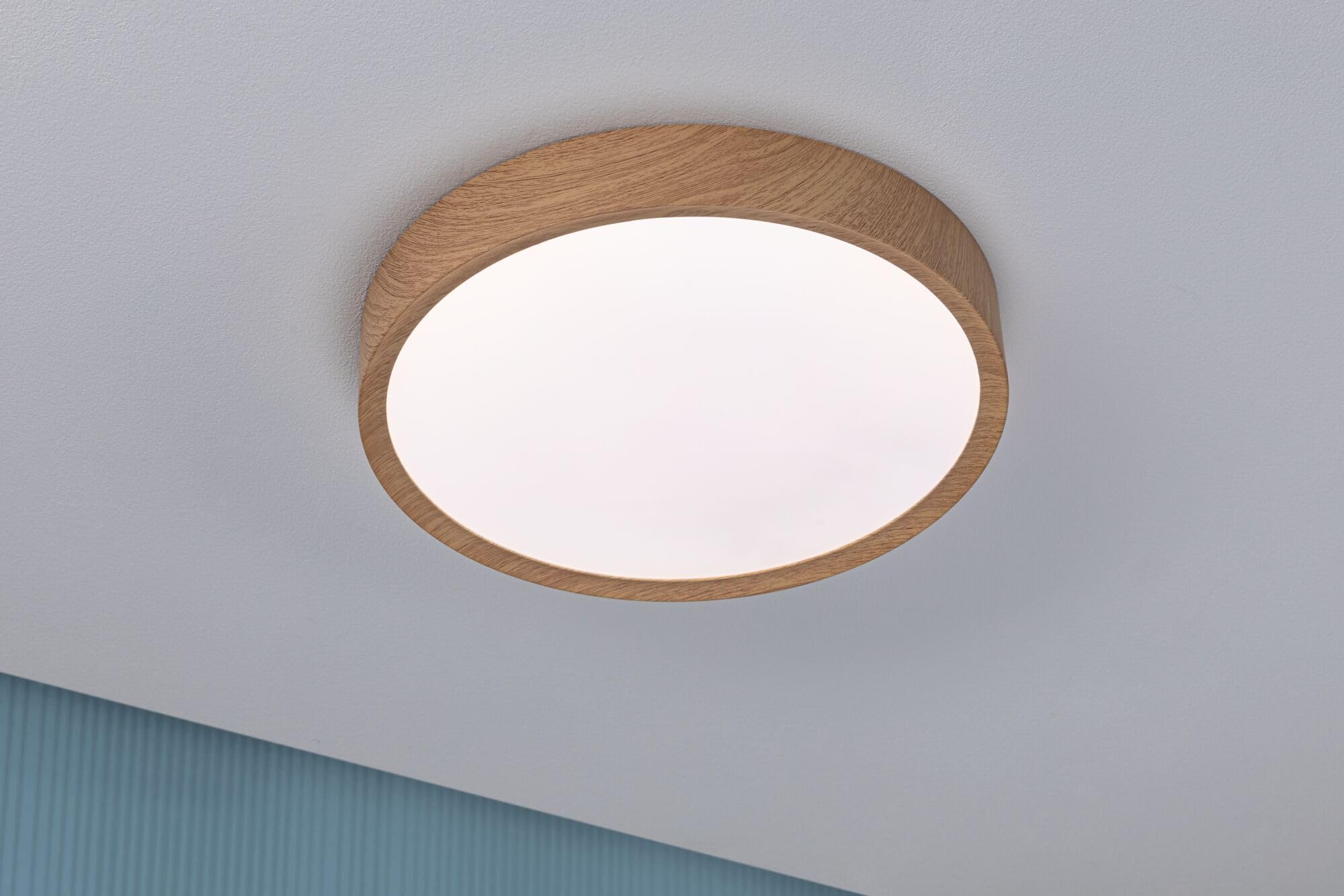 Paulmann 71085 Plafoniera Selection Bathroom LED Tega IP44 White Switch 1200lm 230V 22,5W effetto legno lampada per il bagno