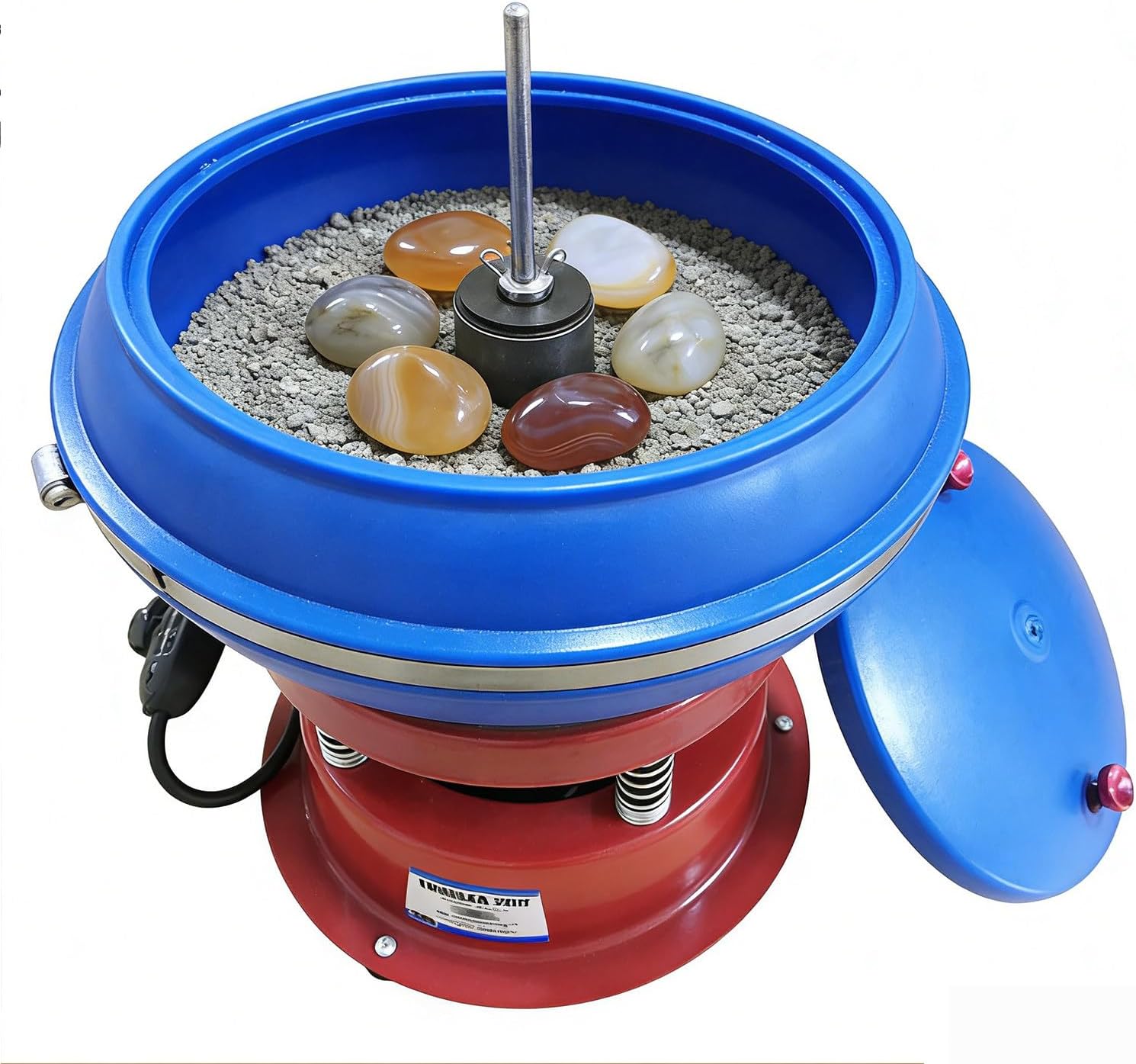 Jewelry Vibration Polishing Machine,Polisher Vibratory Tumbler,Tumbler Vibrating small vibration polishing machine,buffing machine for Workpiece Grinding,for Jade Jewelry Agate,Metal Parts