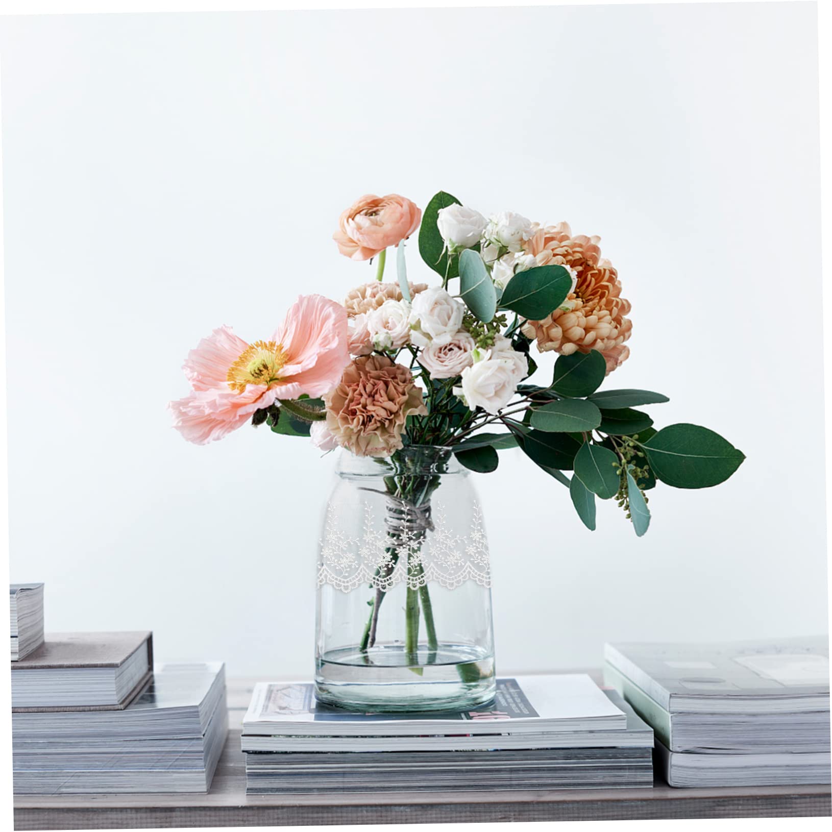 ifundom 2piezas Cinta De Encaje Para Manualidades y Costura Ribete De Yardas Para Decoración De Bodas Tarjetas Ropa y Proyectos
