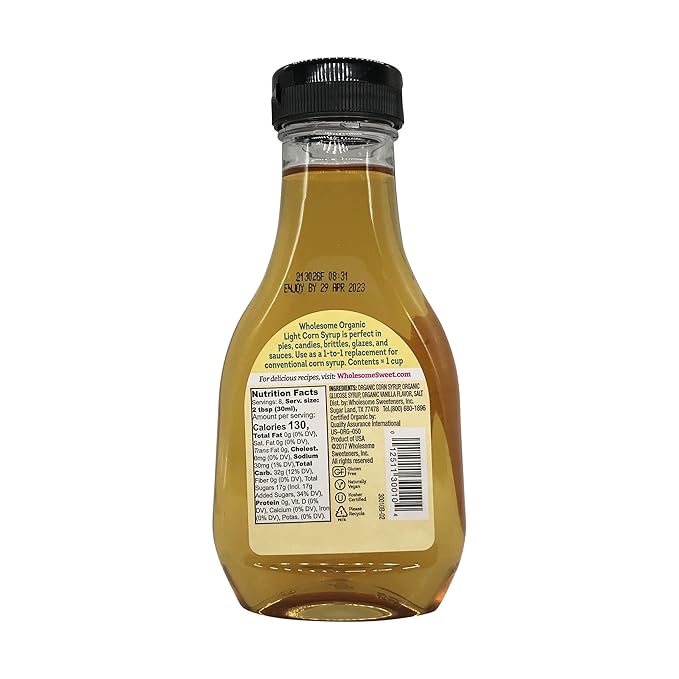 Sirope de Maíz Orgánico Light, 11.2 oz miniatura 4