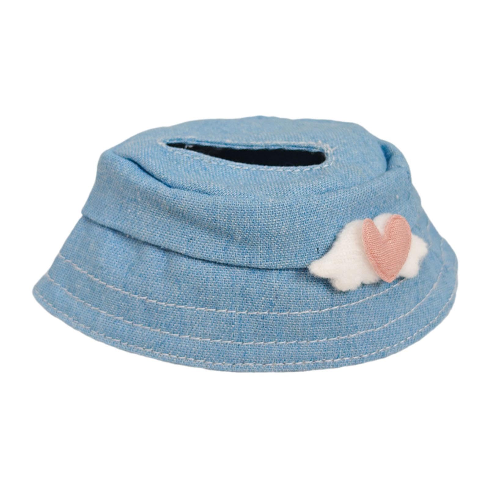NIVAA Plush Doll Hat Stylish Coordination Fashion for Kids Headgear for 17cm Dolls blue-image-13
