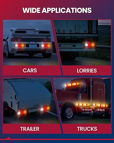 Miniatura 2 de KAX Luces estroboscópicas de emergencia 2 en 1 para salpicadero, luces interiores para parabrisas, luces intermitentes de seguridad con ventosas