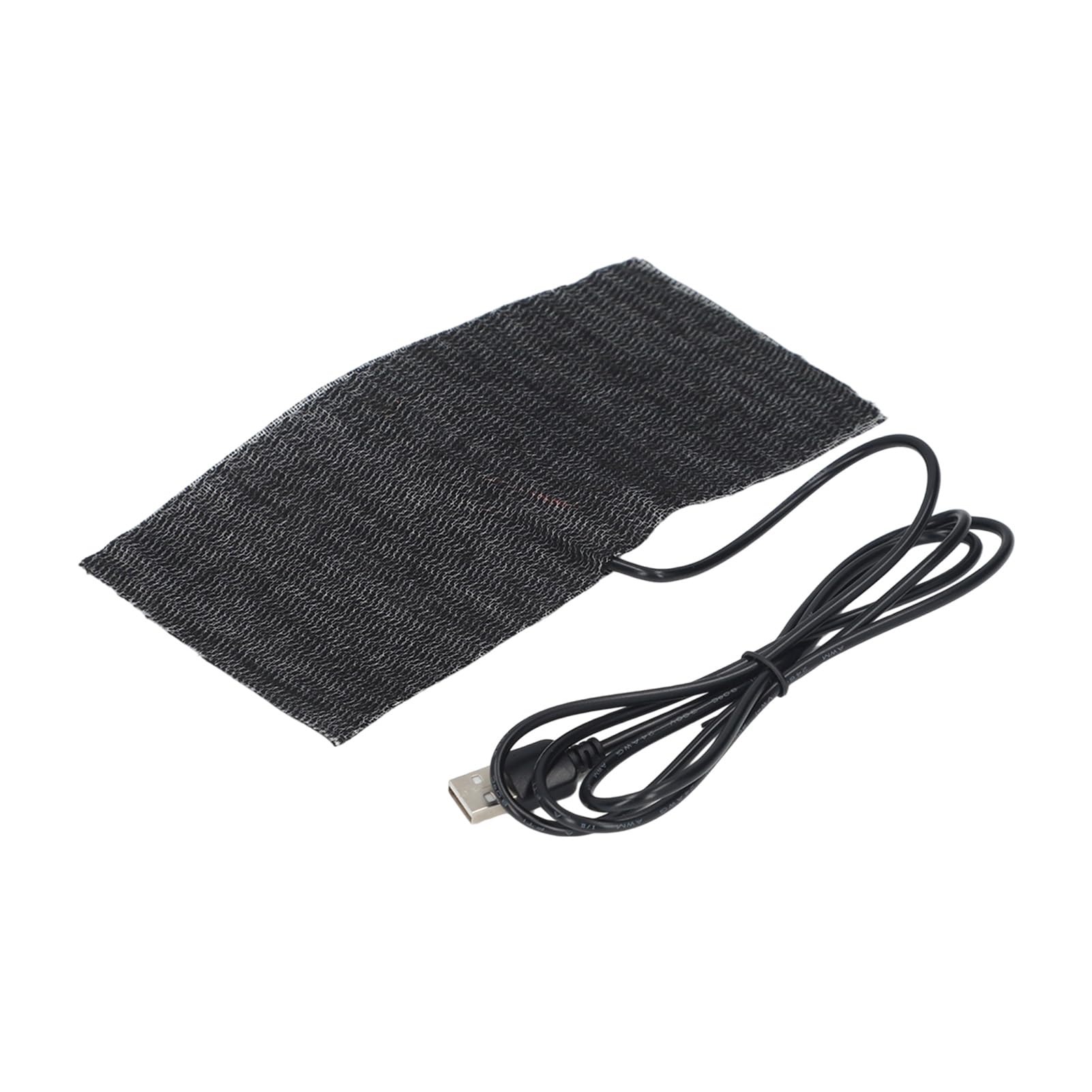Hilitand Almohadilla eléctrica 5V USB Calentador eléctrico de Tela Almohadilla del Calentador para la Ropa Asiento para Mascotas Calentador 35 ℃ -45 ℃, 7.87 x 3.94 Pulgadas Negro