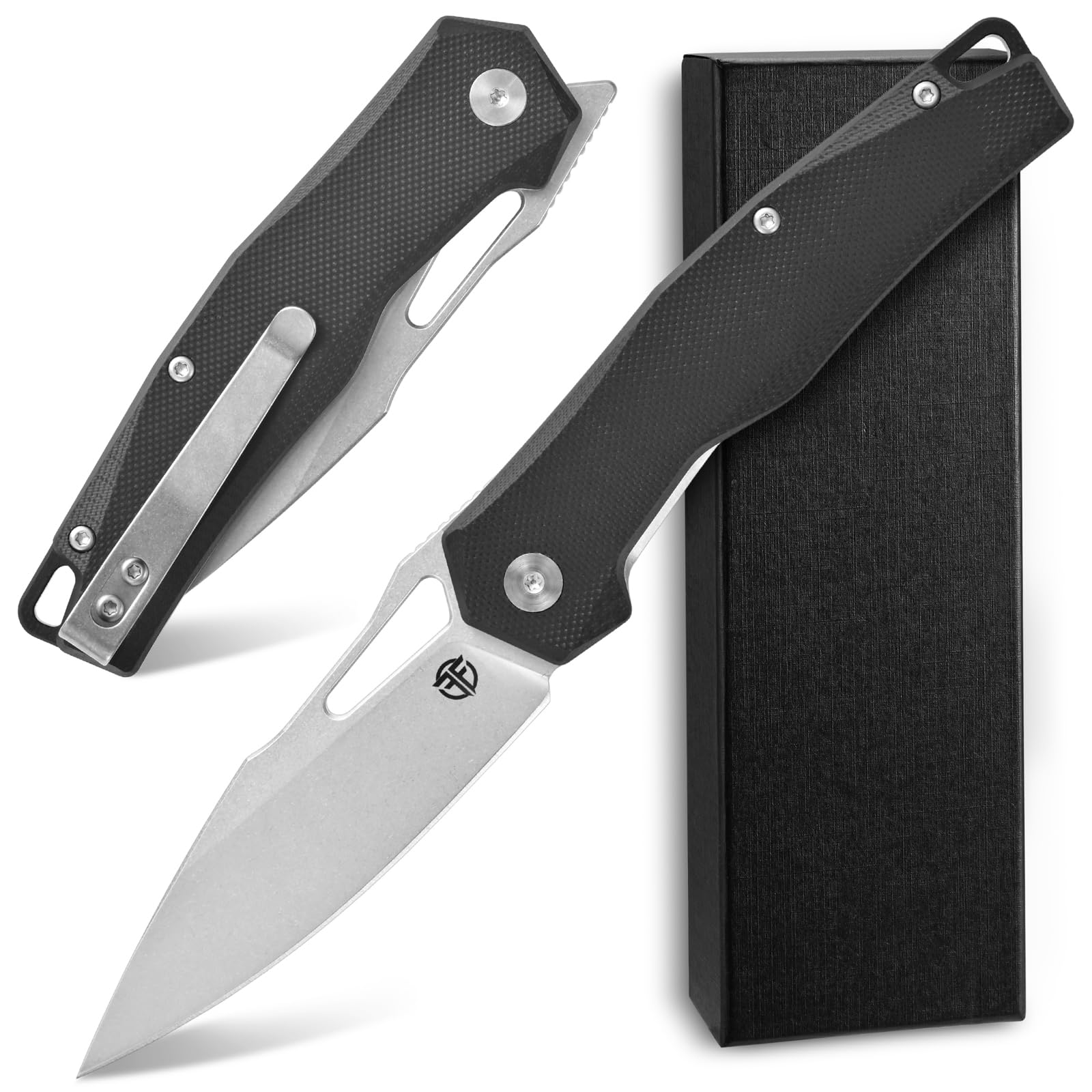 Amazon.com: CCFFCC FF21 Folding Pocket Knife,VG10 Steel Blade G10