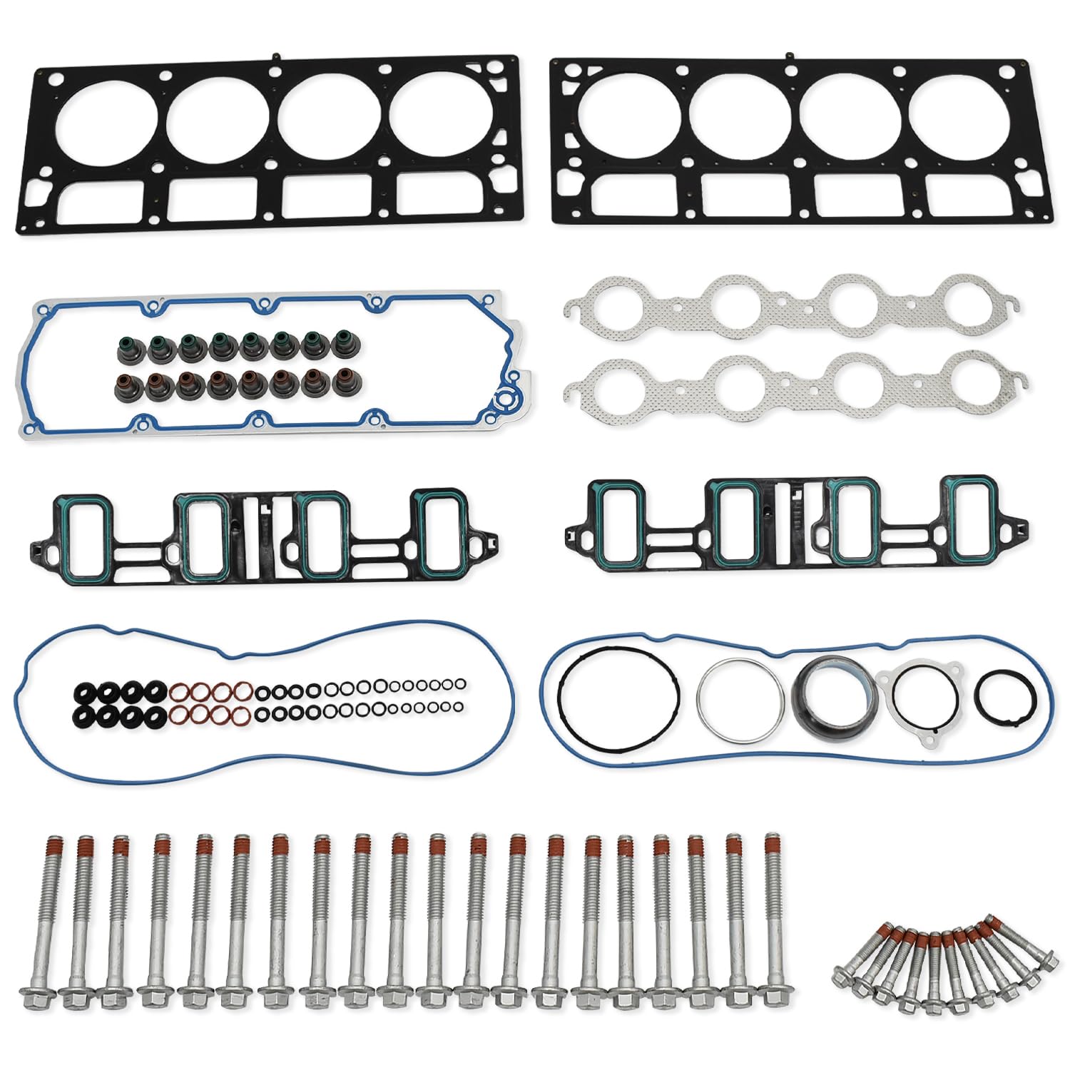 BTSCAR 6.2 Cylinder Head Gasket Kit Fits for Chevrolet, GMC, Cadillac, Hummer 2007-2013, with Cylinder Head Bolts # ES7222... - Review, Price and Buying Guide