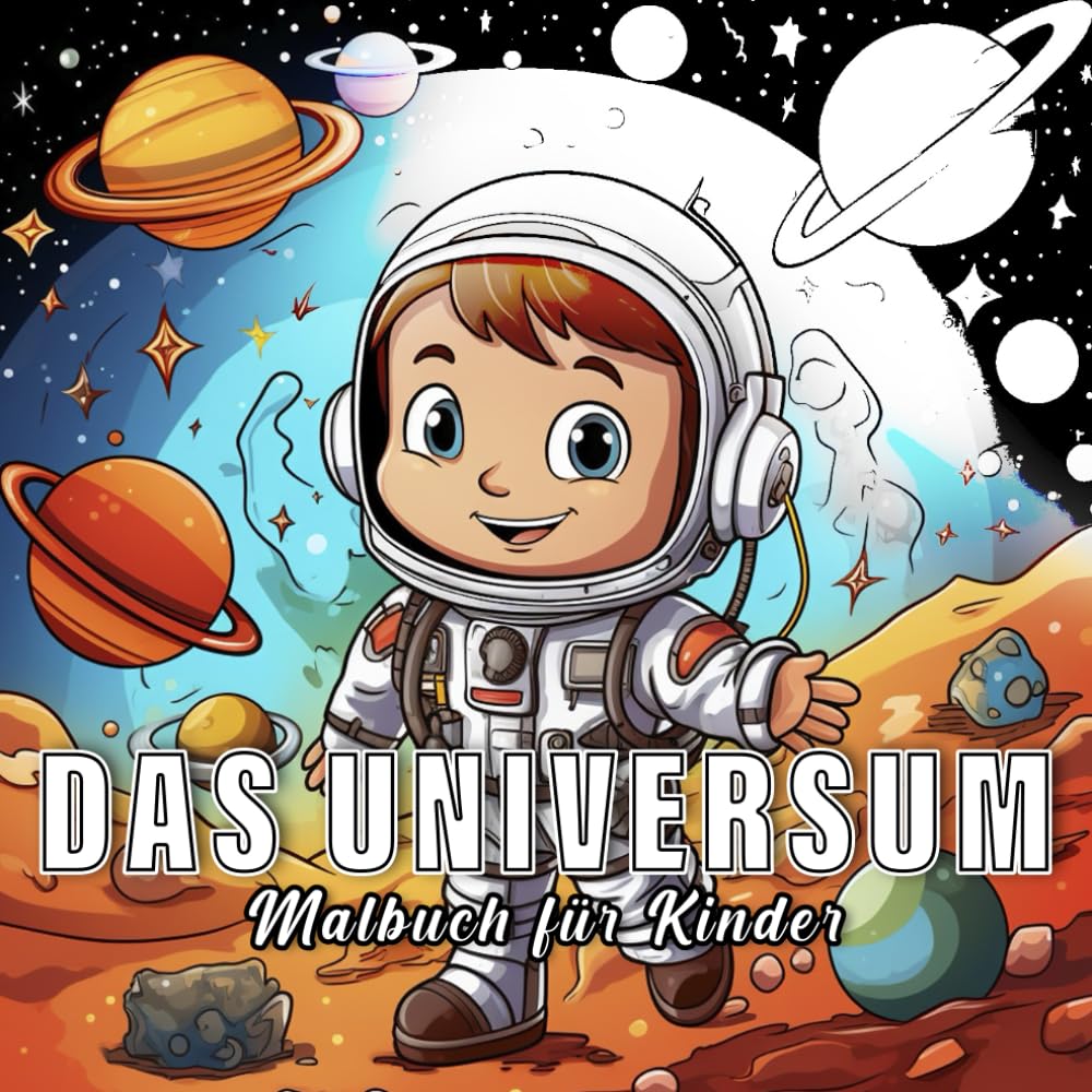 Das Universum: Malbuch für Kinder mit 60 Das Universum (Kleine Welten)