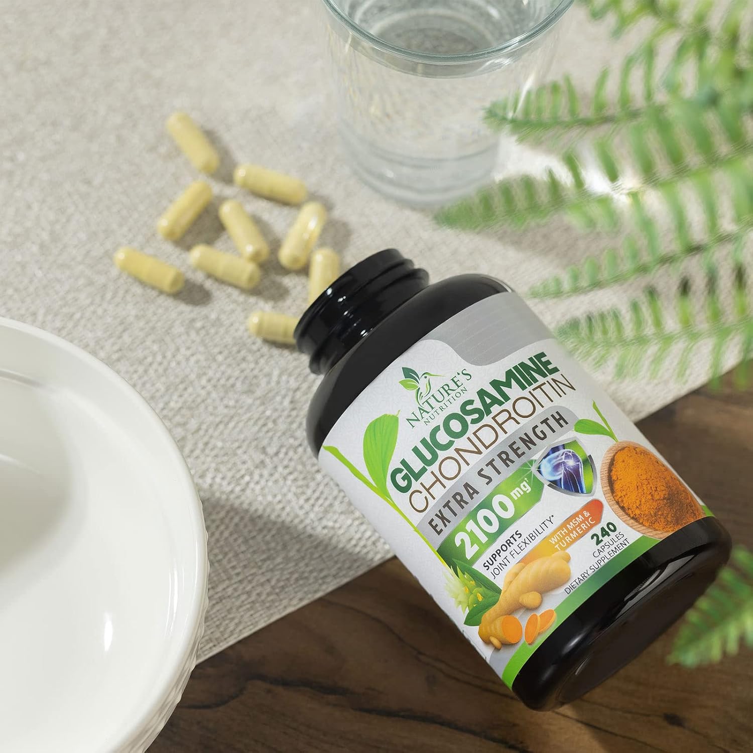Glucosamine Chondroitin MSM 2100mg Complex - Joint Support Supplement for Joint Mobility & Comfort For Men and Women with Turmeric & Boswellia, Triple Strength Glucosamine... 10 Glucosamine Chondroitin MSM 2100mg Complex - Joint Support Supplement for Joint Mobility & Comfort For Men and Women with Turmeric & Boswellia, Triple Strength Glucosamine... - Image 8