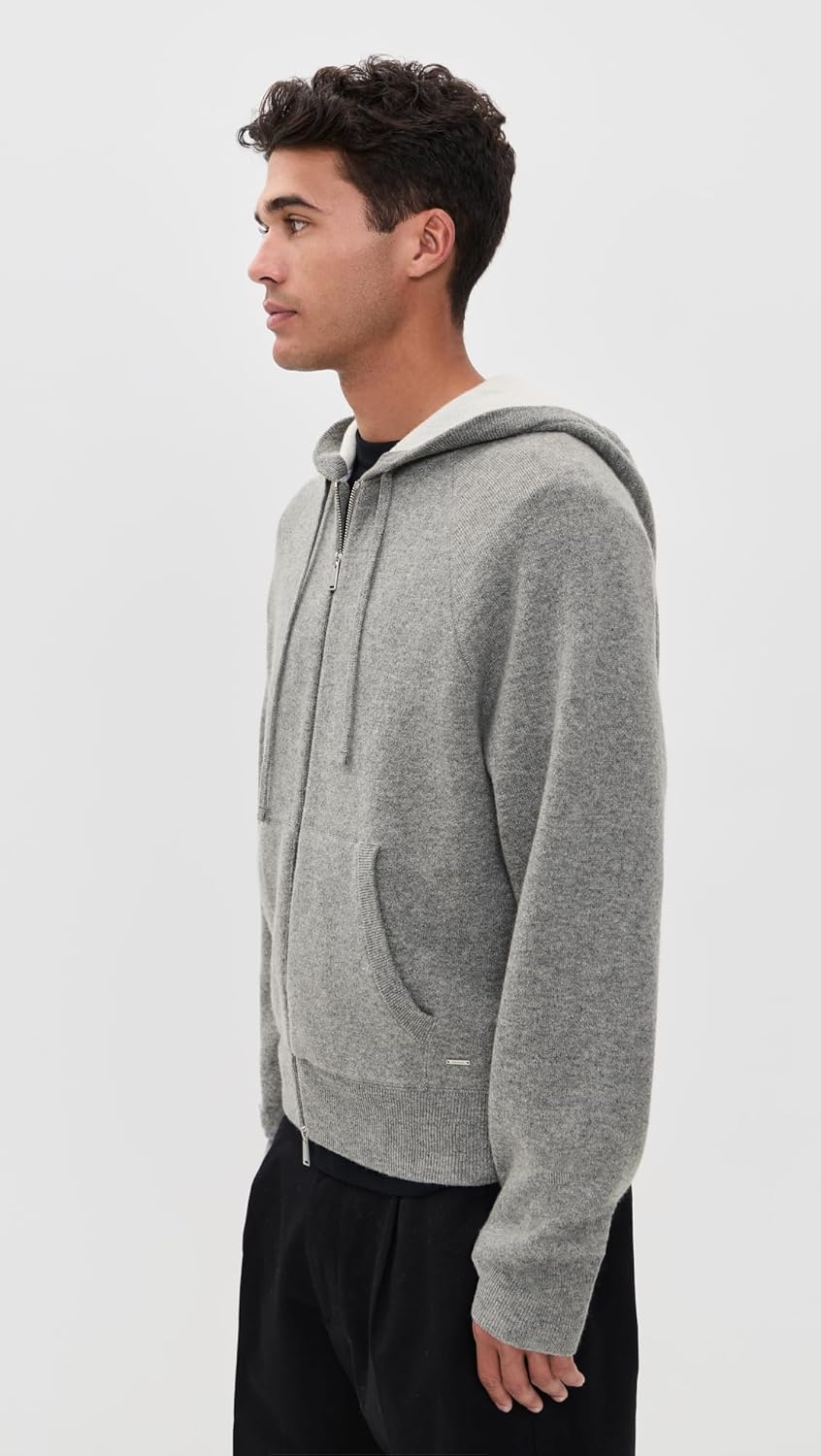 SIMKHAI Men's Jackson Cashmere Blend Hoodie - Image 4