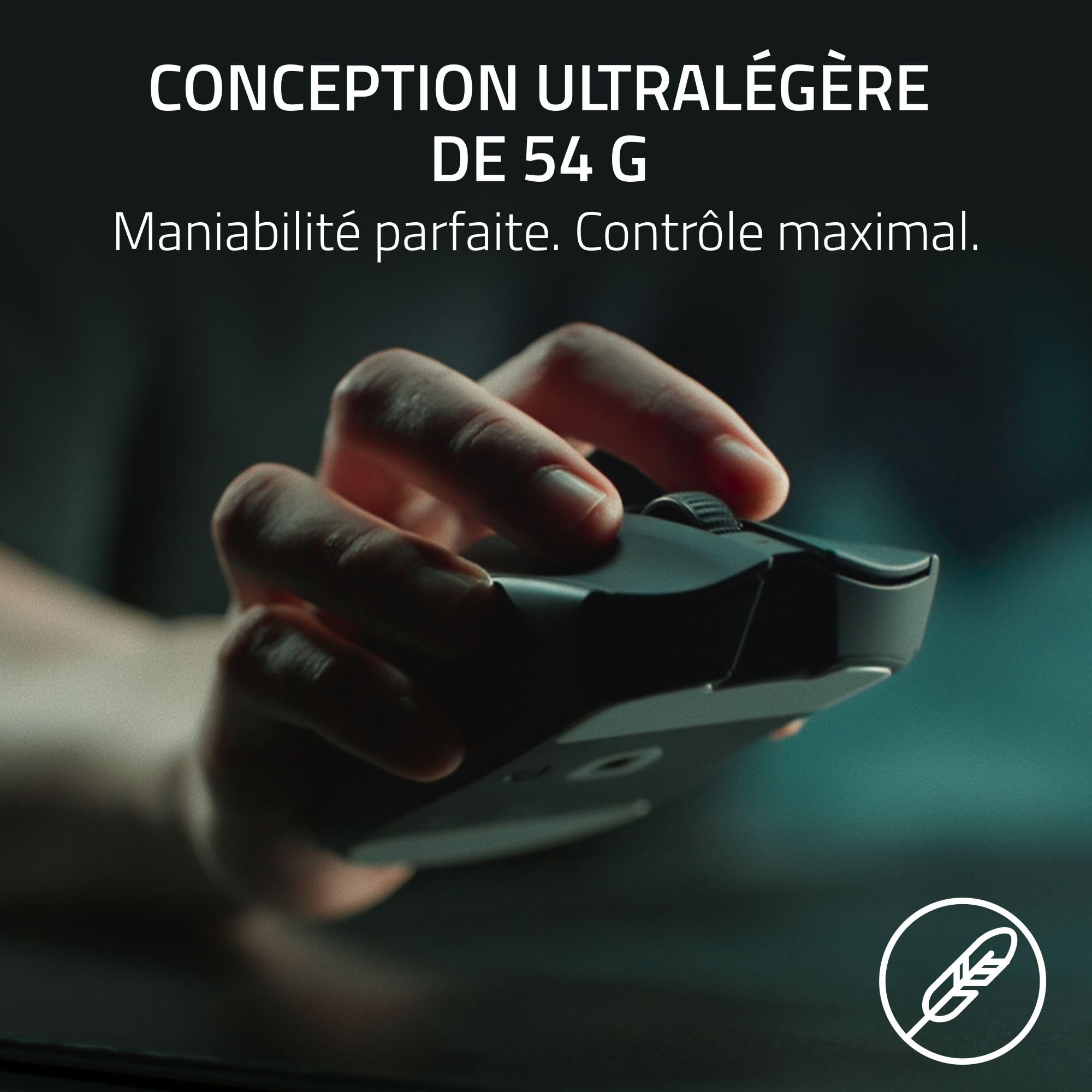 Razer Viper V3 Pro - Souris de Jeu Esports sans Fil ultralégère (8K Hz HyperPolling, Design léger 54g, capteur Focus Pro 35K DPI, HyperSpeed Wireless, 95 Heures d'autonomie) Noir