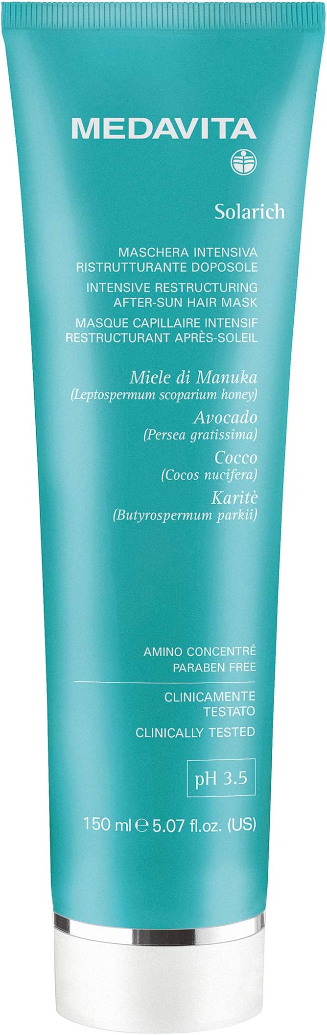 MedavitaSolarich - Intensive Restructuring After-Sun Hair Mask pH 3.5 - 150ml