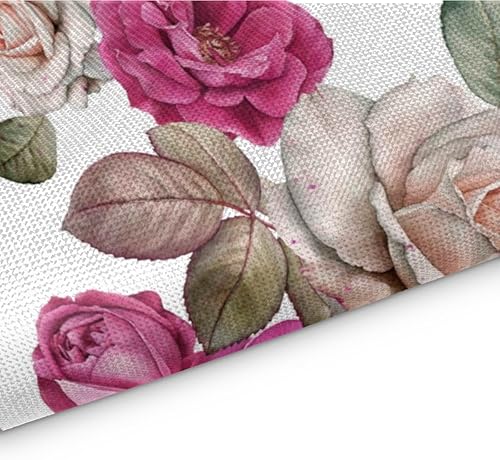 Miniatura 3 de Roses Flower Decor Placemats Set of 4 Table Mats Washable Placemat Waterproof Place Mats for Party Home Dining Table Decor 18x12 in