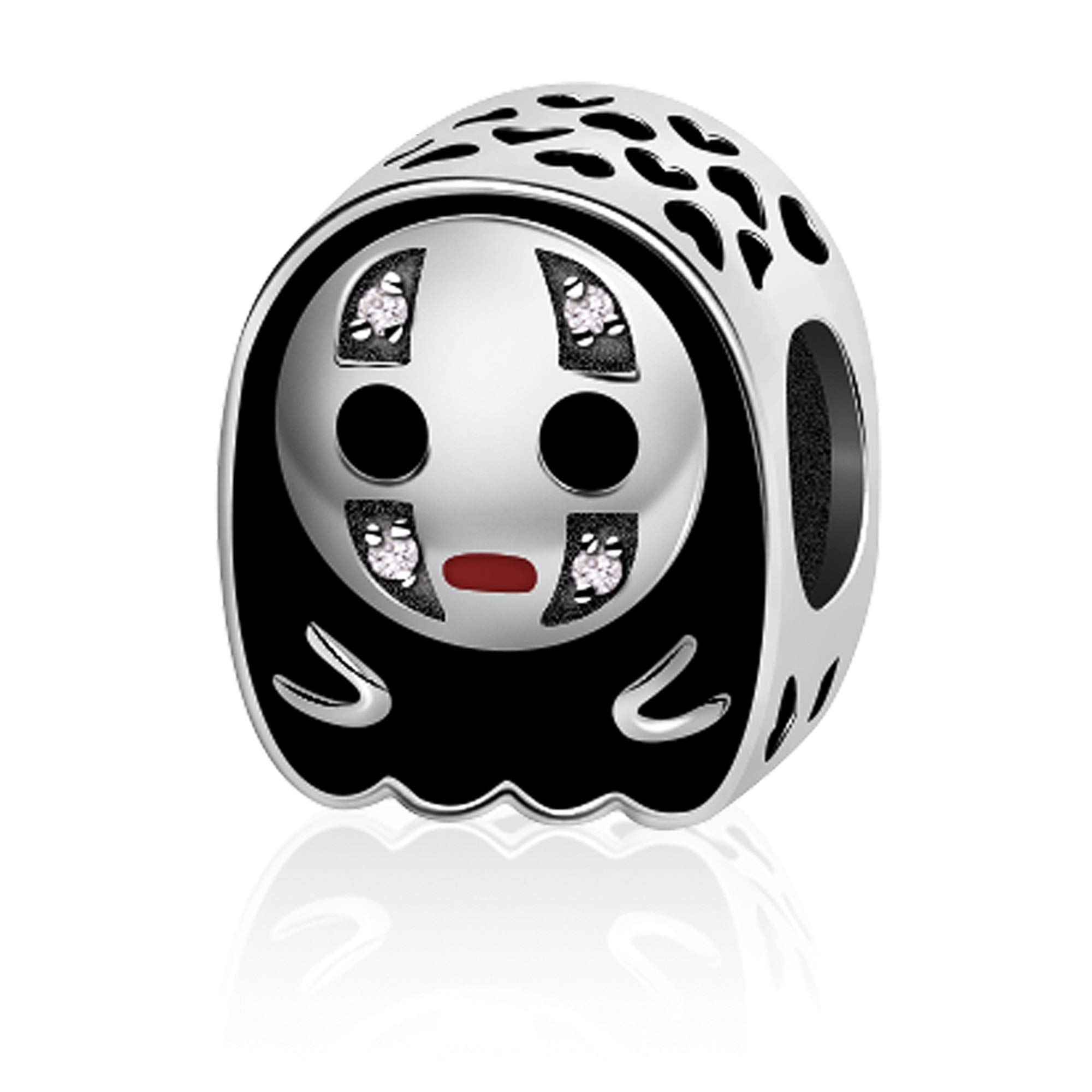 EVESCITYBolenvi 925 Sterling Silver No Face Anime Charm Beads Pendants For Charms Bracelets & Necklace