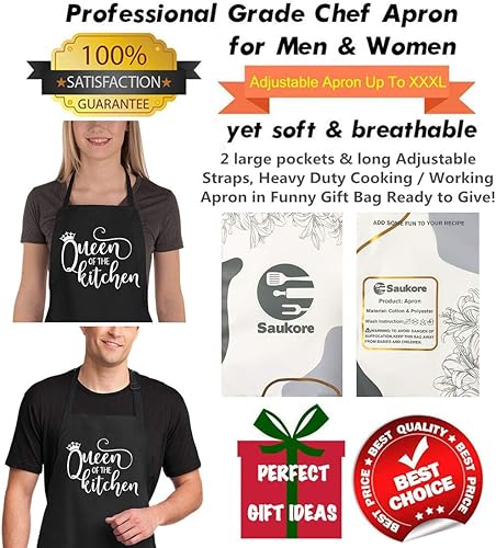 Miniatura 8 de Delantales divertidos para cocina y repostería, ideal como regalo de cumpleaños para tu mamá o esposa